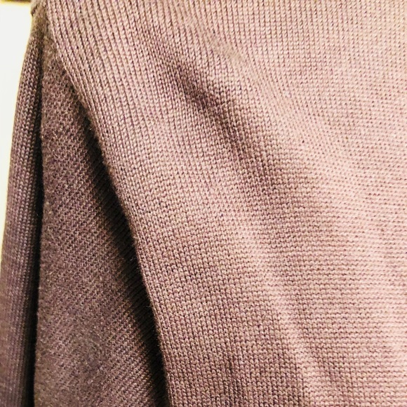 Silk Club Beautiful brown silk / cotton cardigan size Medium - Picture 3 of 5